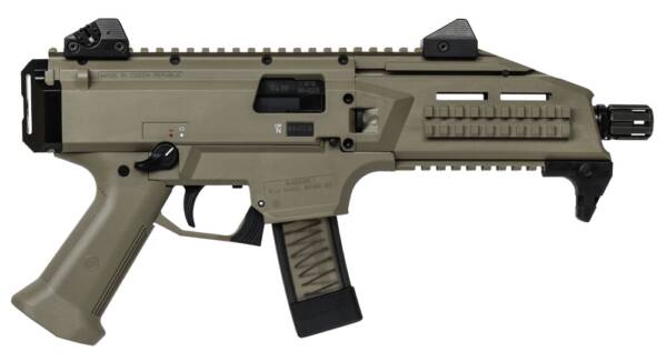 CZ Scorpion EVO 3 S1 FDE 9mm Semi-Automatic 20rd 7.7" Pistol 91352