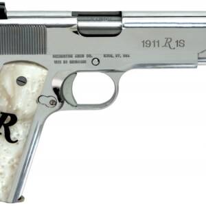 Remington 1911 R1 .45 ACP 7rd 5" Pistol High Polish Stainless White Pearl Grips 96304