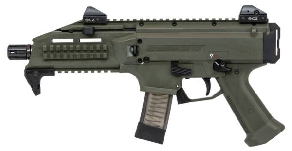 CZ Scorpion EVO 3 S1 9mm Semi-Auto Pistol OD Green Cerakote 20+1 7.72" 91355
