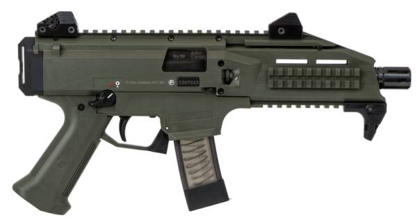 CZ Scorpion EVO 3 S1 9mm Semi-Auto Pistol OD Green Cerakote 20+1 7.72" 91355