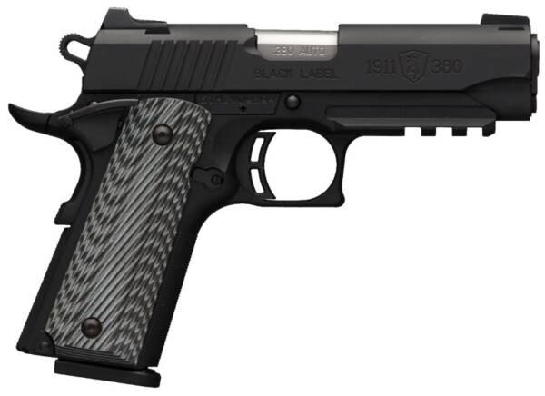 Browning 1911-380 Black Label Pro Compact w/ Rail .380 Auto 8rd 3.62" Pistol 051909492